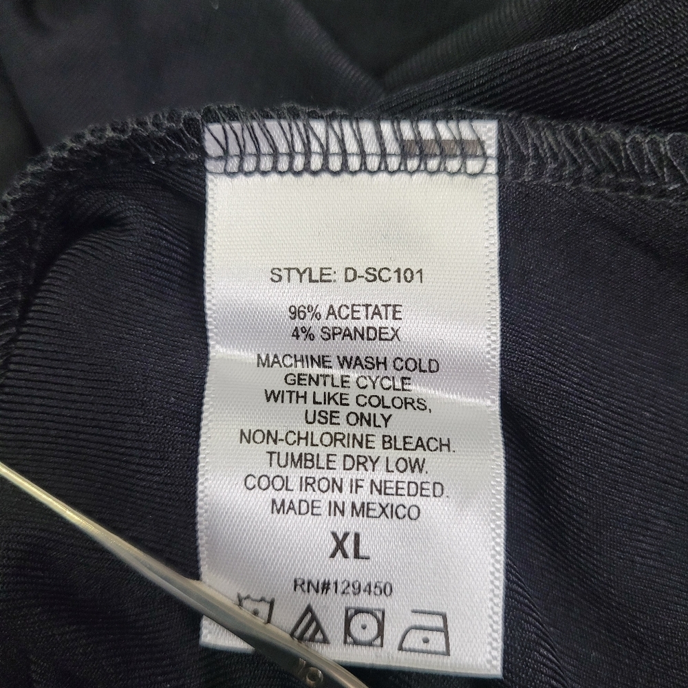 COMO Voyage Black elastic waist Midi Skirt Business Dress Skirt xl - Picture 5 of 7